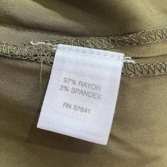 J.Jill Moss Green Button Up Blouse - Picture 8 of 9